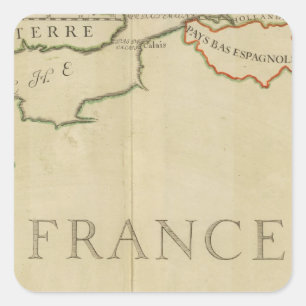 France 42 square sticker