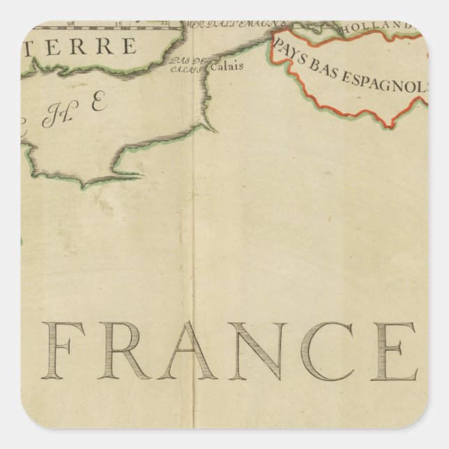 France 42 square sticker (Front)