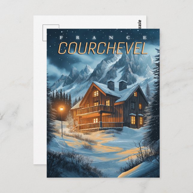 France: Alpine Adventure - Courchevel Ski Postcard (Front/Back)