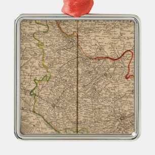 France and Belgium Metal Tree Decoration