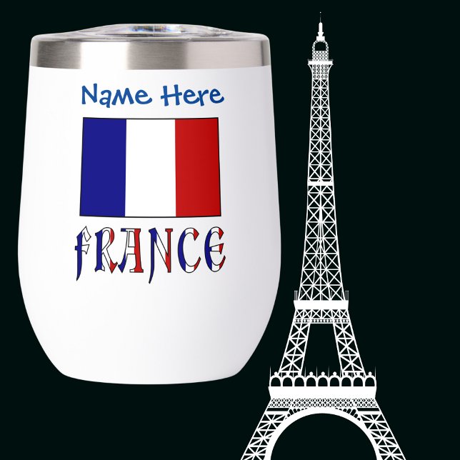 France and French Flag Blue Personalisation  (Creator Uploaded)