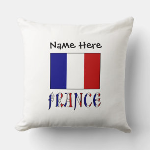 France and French Flag Personalised Cushion
