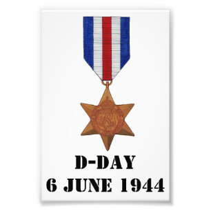 France and Germany Star D-Day Photo Enlargement Print
