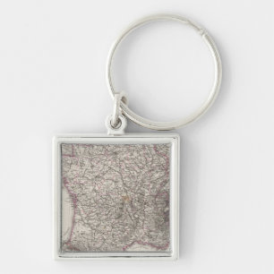 France and Switzerland Key Ring