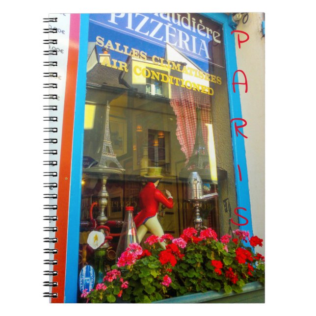 France Architecture Cityscape Street Restaurant Notebook (Front)