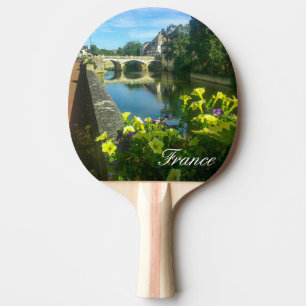 France Architecture Cityscape Street Stone Bridge Ping Pong Paddle