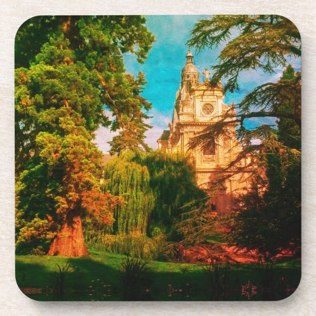 France Architecture French Cathedral Nature Coaster (Front)