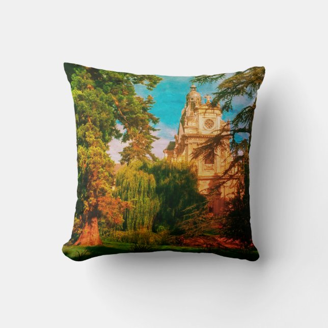 France Architecture French Cathedral Nature Cushion (Front)