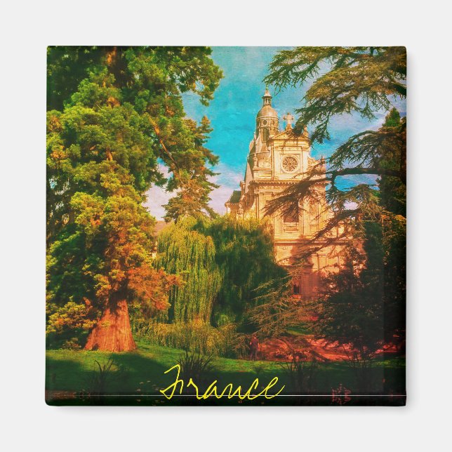 France Architecture French Cathedral Nature Magnet (Front)