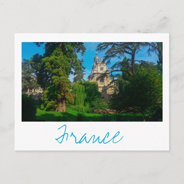 France Architecture French Cathedral Nature Postcard (Front)