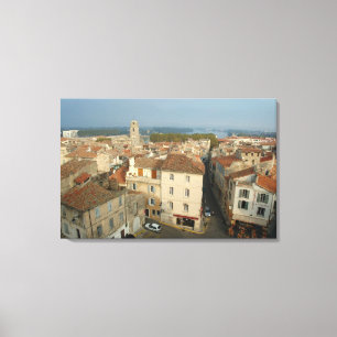 France, Arles, Provence, city view from Canvas Print