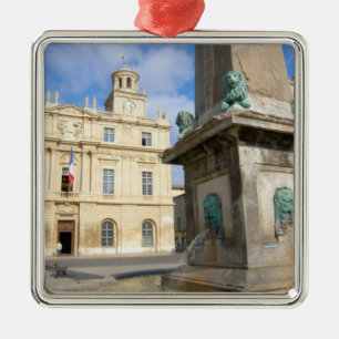 France, Arles, Provence, Place de la Metal Tree Decoration