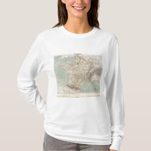 France Atlas Map T-Shirt
