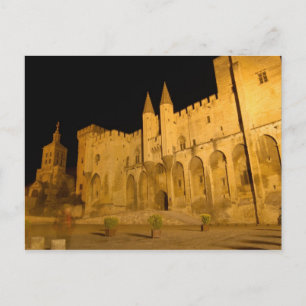 France, Avignon, Provence, Papal Palace at night Postcard
