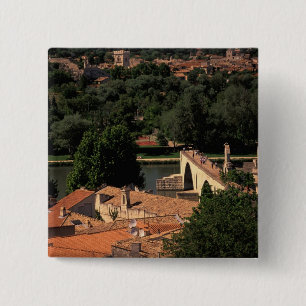France, Avignon, Provence. Pont St, Benezet. 15 Cm Square Badge