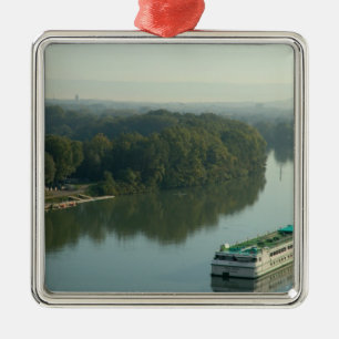 France, Avignon, Provence, Van Gogh riverboat Metal Tree Decoration