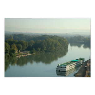 France, Avignon, Provence, Van Gogh riverboat Photo Print