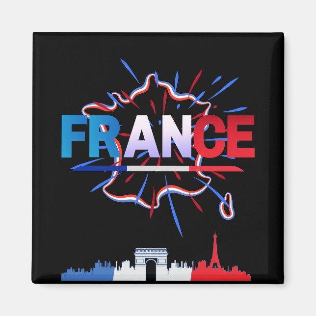 France bastille day magnet (Front)