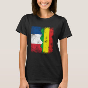 France Bolivia Flags Half Bolivian French Roots Vi T-Shirt