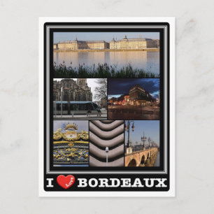 France - Bordeaux - I Love - Postcard