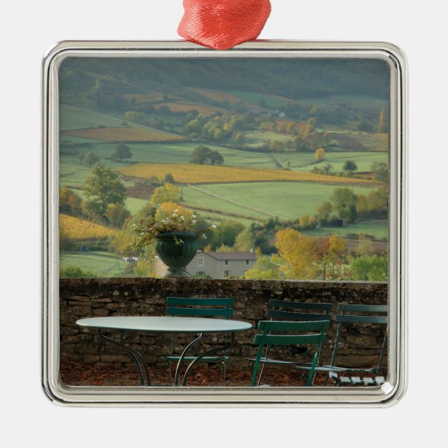 France, Burgundy, Maconnais region, Chateau de Metal Tree Decoration (Front)