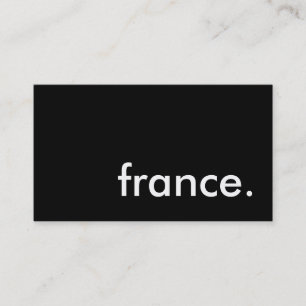 france. business card