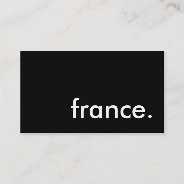 france. business card (Front)