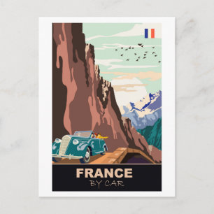 France by Car Postcard