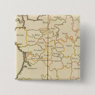 France Capitals 15 Cm Square Badge