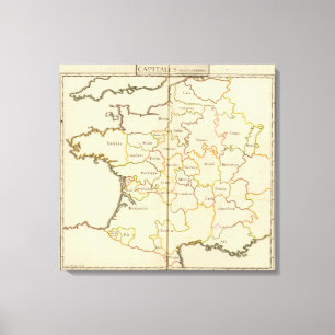 France Capitals Canvas Print