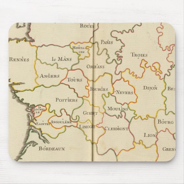 France  Capitals Mouse Pad (Front)