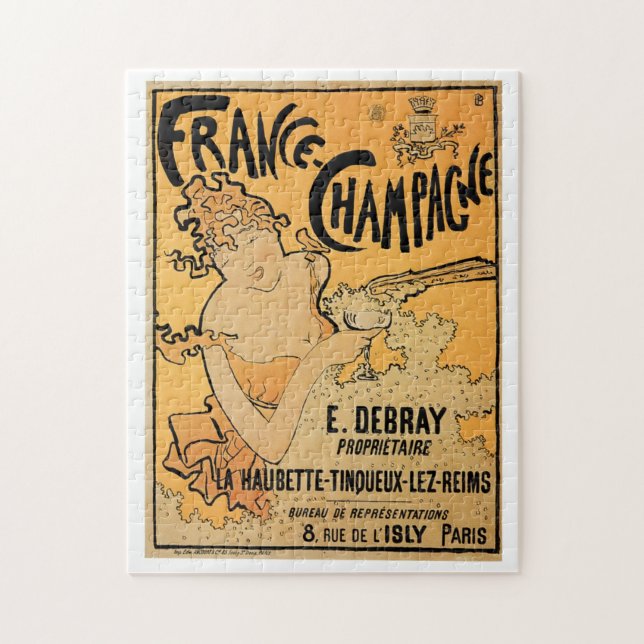 France Champagne Vintage Wine Drink Jigsaw Puzzle (Vertical)