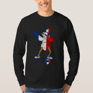 France Chicken Dance French Roots France Soccer T T-Shirt