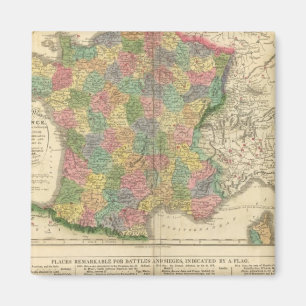 France Chronology Map Magnet