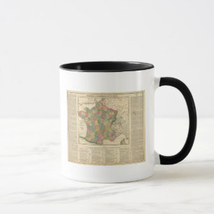 France Chronology Map Mug