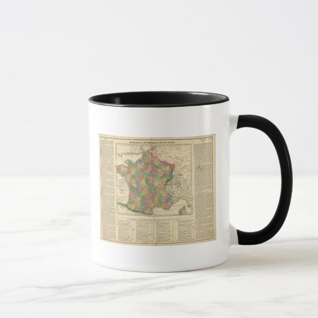 France Chronology Map Mug (Right)