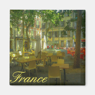 France Cityscape Cafe Restaurant Architecture Magnet