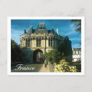 France Cityscape Street Buildings Nature Postcard
