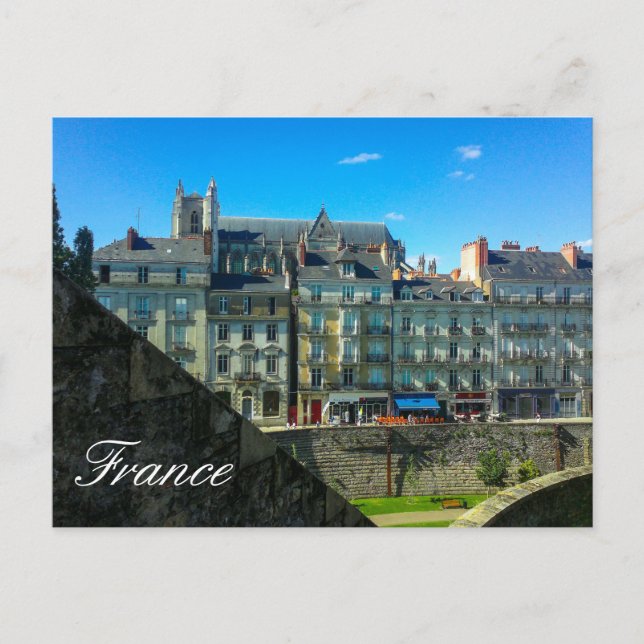 France Cityscape Street BuildingsView  Postcard (Front)