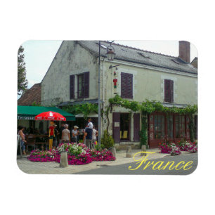 France Cityscape Street Restaurant Cafe View Magnet