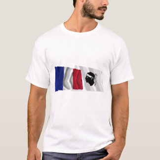 France & Corse waving flags T-Shirt