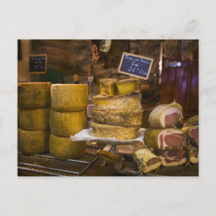 France, Corsica. Local cheeses and charcuterie Postcard
