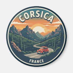 France Corsica Travel Magnet
