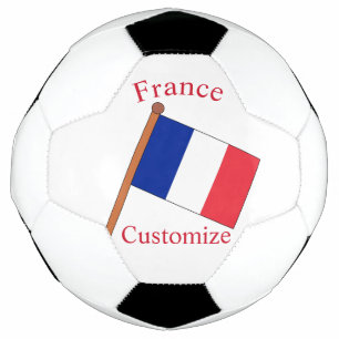 France Country Flag Thunder_Cove Soccer Ball