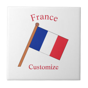 France Country Flag Thunder_Cove Tile