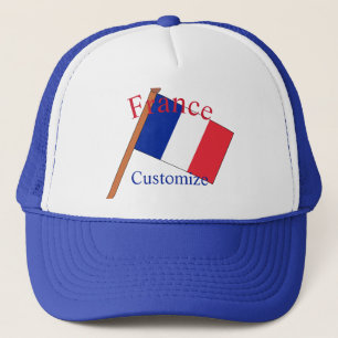 France Country Flag Thunder_Cove Trucker Hat