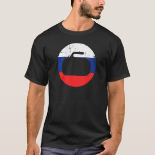 France Curling French Flag Stone Sport Curler Skip T-Shirt