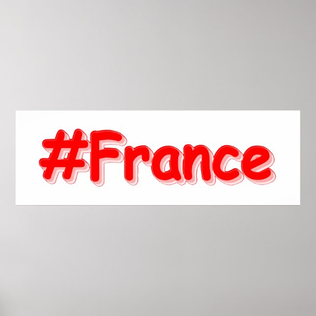 "#France" Cute Design. Buy Now Poster (Front)