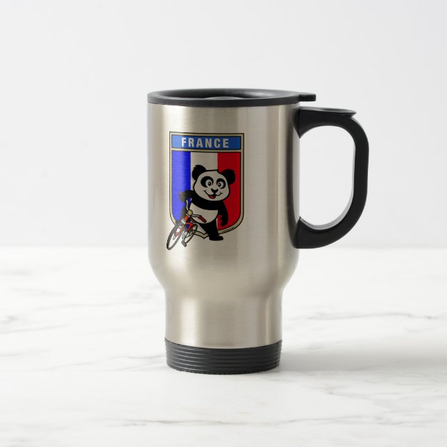 France Cycling Panda Travel Mug (Right)