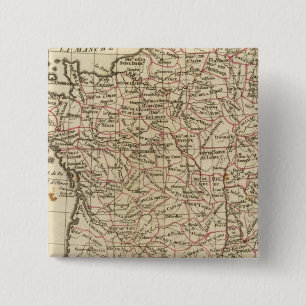 France, departemens 15 cm square badge
